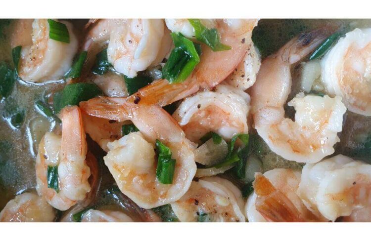 garlic butter prawns