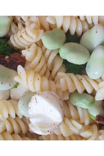 lemon pasta with broad beans and broccoli