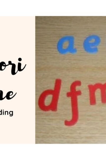 Montessori writing and reading