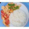 scrambled eggs with tomatoes